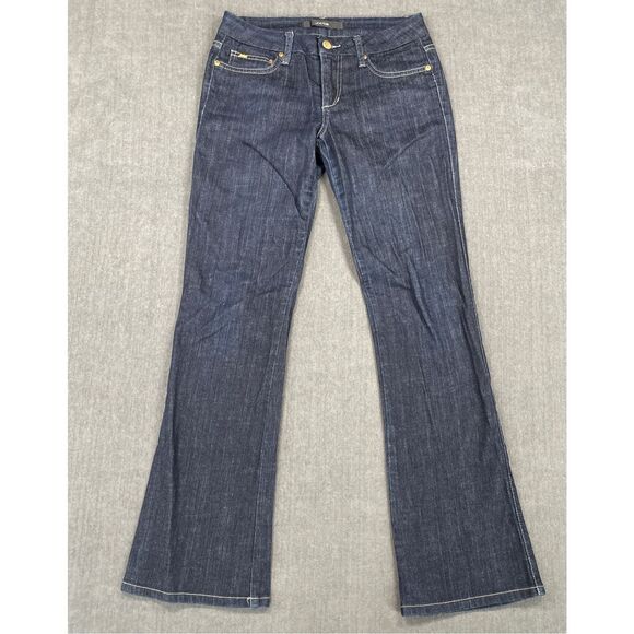Joes Jeans Women 26 Blue Honey Bootcut Dark Wash Mid Rise Stretch Flare Denim - Picture 1 of 11